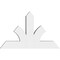 Ekena Millwork Richland Architectural Grade PVC Gable Bracket, 48"W x 30"H x 6"D x 6"F, 15/12 Pitch GBP048X30X0606RIC00 - alternate 2